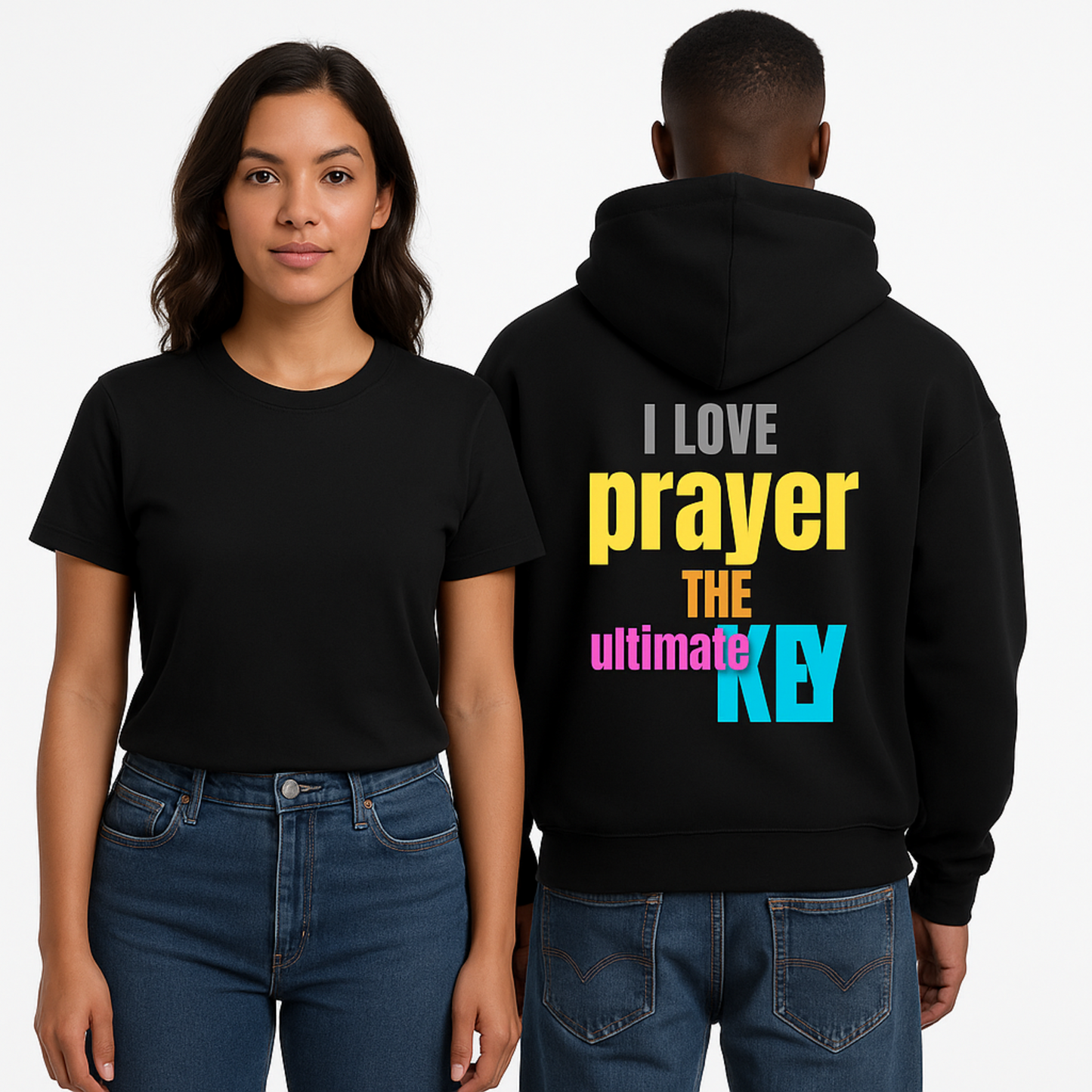 Unisex Hoodie-I Love Prayer The Ultimate Key